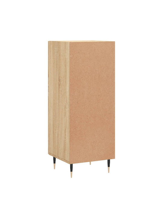 Office Storage Chipboard Cabinet Coffee L34.5xW34xH90cm