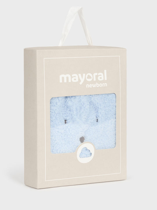 Hat Kids Beanie Set with Scarf Fur Light Blue