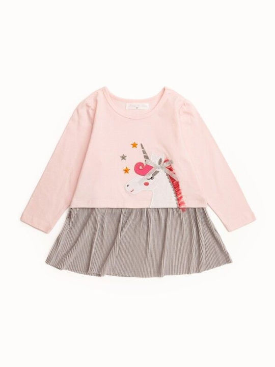 Funky Kids Dress Pink