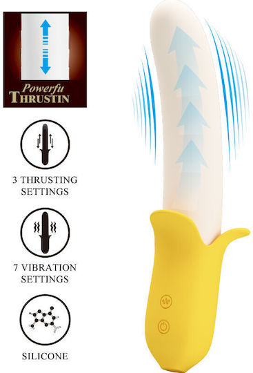 Pretty Love Clitoral Vibrator 19.5cm Yellow