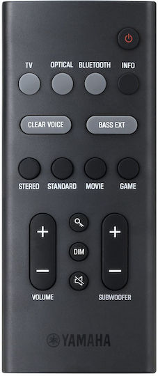 Yamaha SR-B30A Soundbar 2.1 Bluetooth και HDMI 120W με Τηλεχειριστήριο Μαύρο