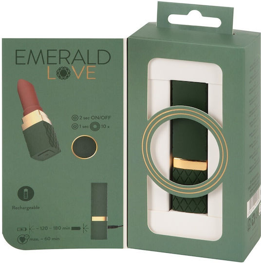 Emerald Love Mini Δονητής 8.5cm Πράσινος