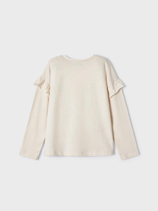 Mayoral Kids Blouse Long Sleeve Ecru