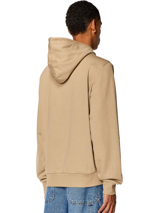 Sweatshirt with Hood Beige