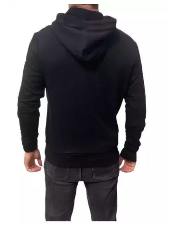 BodyTalk Men's Sweatshirt Jacket with Hood Black