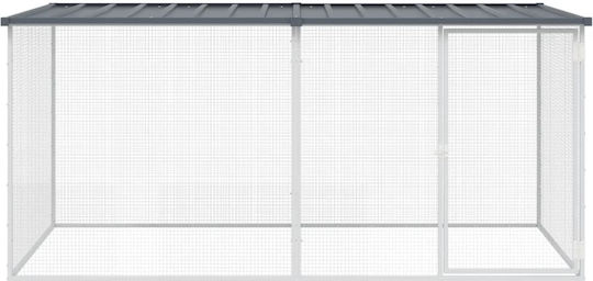 vidaXL Metallic Poultry Coop L2.03 x W0.98 x H0.9m