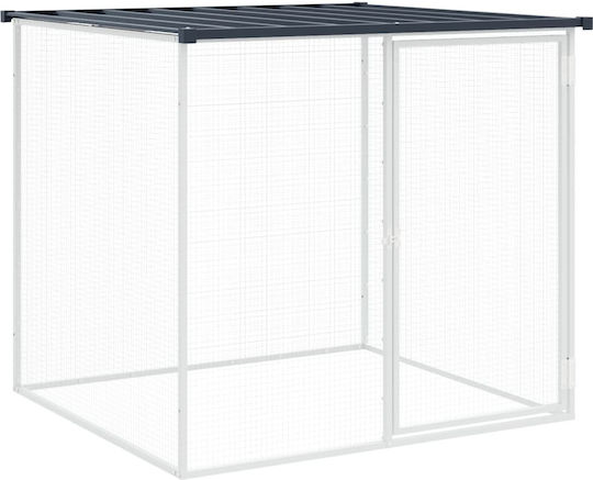 vidaXL Metallic Poultry Coop L2.03 x W0.98 x H0.9m