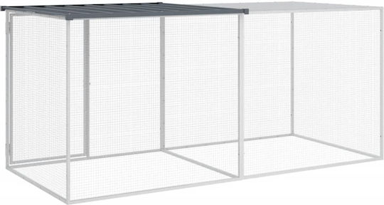 vidaXL Metallic Poultry Coop L2.03 x W0.98 x H0.9m