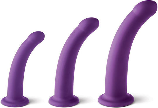 Kiotos Virgite Harness with Dildo in Purple Colour 3 Pieces