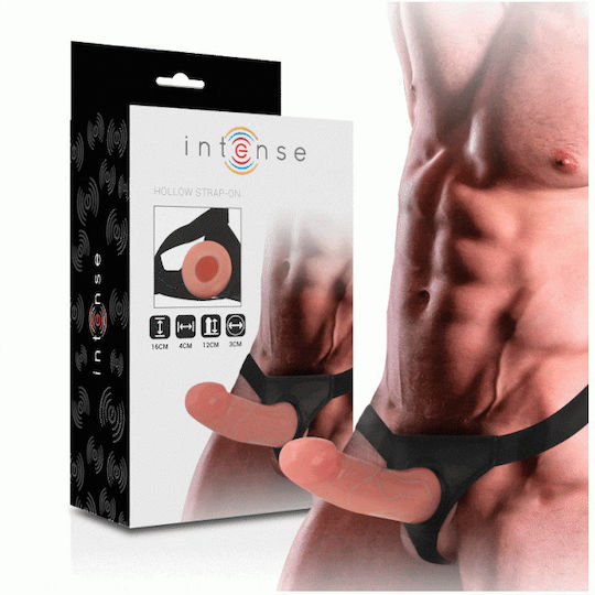 Intense Gurtzeug mit Dildo 16cm in Hautfarbe