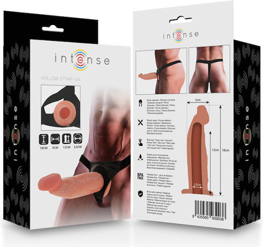 Intense Gurtzeug mit Dildo 18cm in Hautfarbe