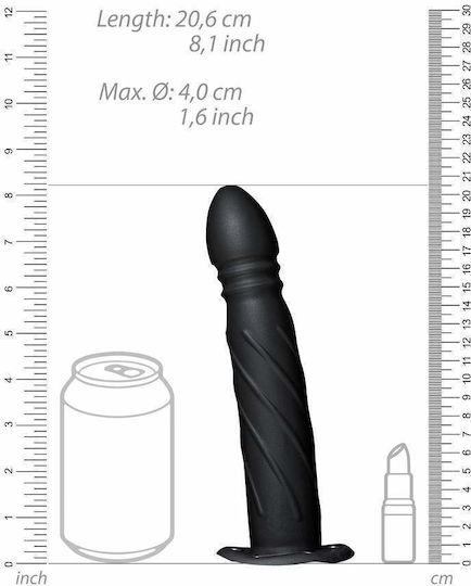 Shots Harness με Dildo σε Μαύρο Χρώμα