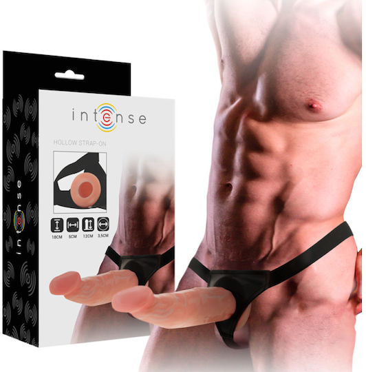 Intense Gurtzeug mit Dildo 18cm in Hautfarbe