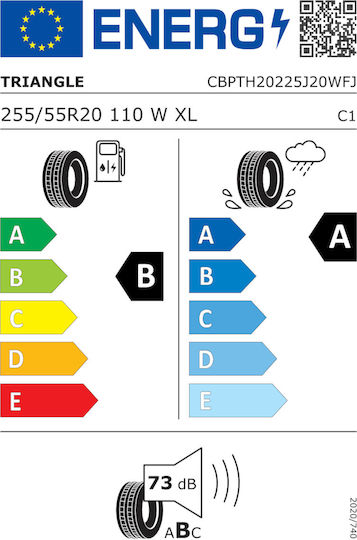 Triangle Th202 255/55R20 110W XL Θερινό Λάστιχο για Επιβατικό Αυτοκίνητο