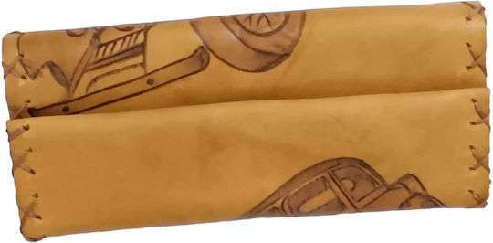 One Tobacco Pouch With Magnetic Clasp Brown