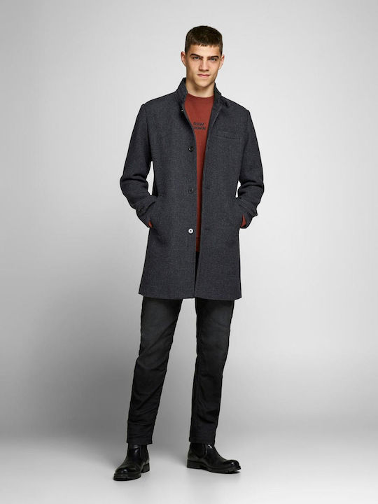 Men's Coat Dark Grey Melange