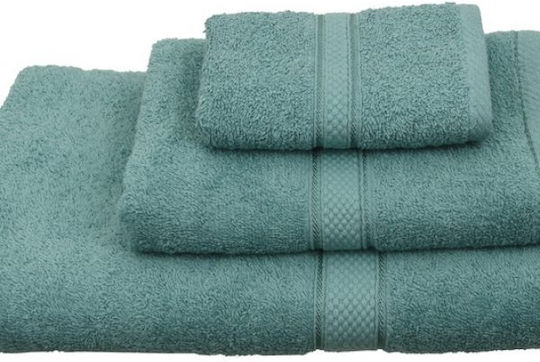 Viopros Комплект Хавлиени Кърпи 3 Бр Classic Петролен Тегло 480гр/м²