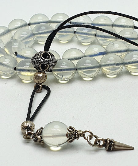 Roloi Komboloi Worry Beads with 10 Beads Transparent 33cm