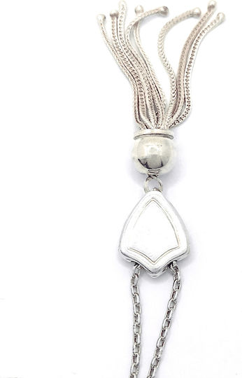 PS Silver Sorgenperlen aus Silber Länge 1.5cm mit Quaste Blau