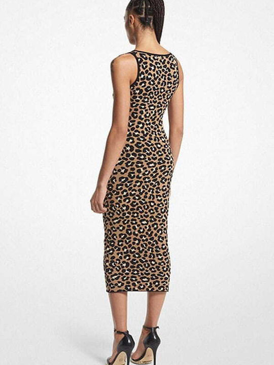 Michael Kors Midi Dress Brown