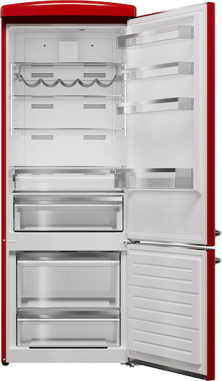 Opera Italiana Retro Combină frigorifică 472lt NoFrost Î190.1xL71xA76cm. Roșu OFRMC70R