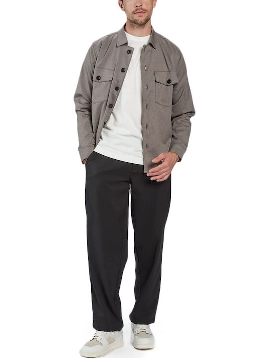Clipper Long Sleeve Overshirt Beige