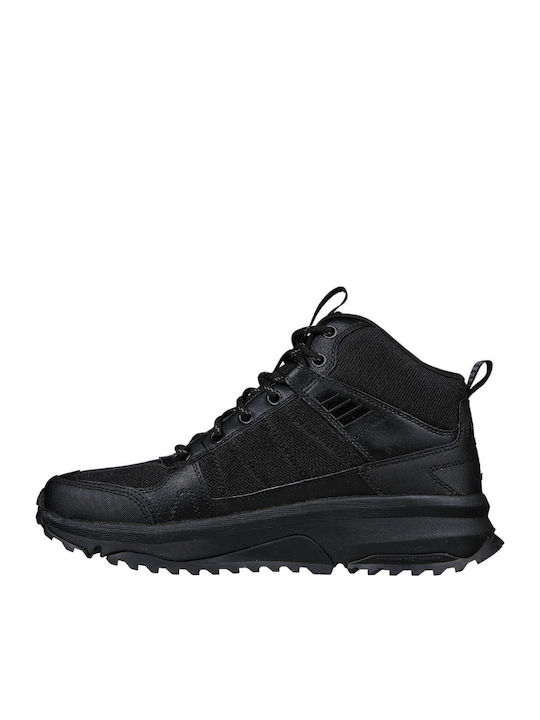Skechers Bionic Ανδρικά Ορειβατικά Μποτάκια Αδιάβροχα Μαύρα