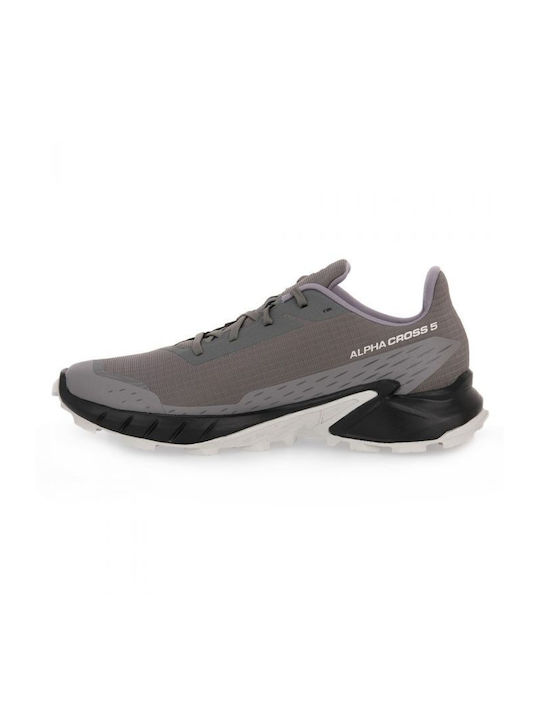 Alphacross 5 Ανδρικά Αθλητικά Παπούτσια Trail Running Pewter / Black / Ghost Gray
