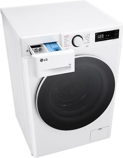 LG Πλυντήριο Ρούχων 9kg με Τεχνολογία Ατμού 1400 Στροφών TurboWash F4R5009TSWW