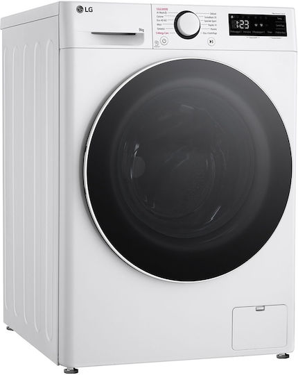 LG Πλυντήριο Ρούχων 9kg με Τεχνολογία Ατμού 1400 Στροφών TurboWash F4R5009TSWW