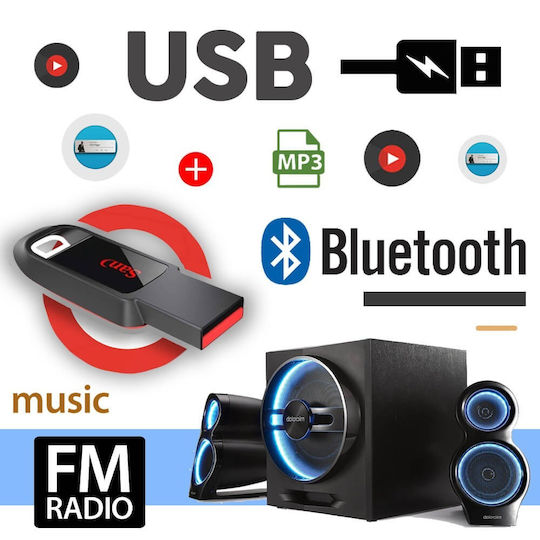 PerVoi 505 Радио За Автомобил 1 DIN Bluetooth USB