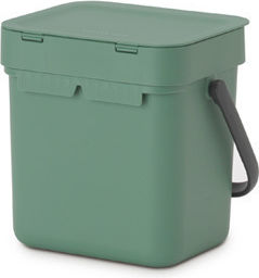 Brabantia Sort&Go Πλαστικό Καλαθάκι Μπάνιου 3lt Πράσινο