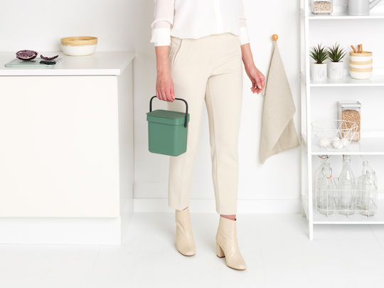 Brabantia Sort&Go Πλαστικό Καλαθάκι Μπάνιου 3lt Πράσινο