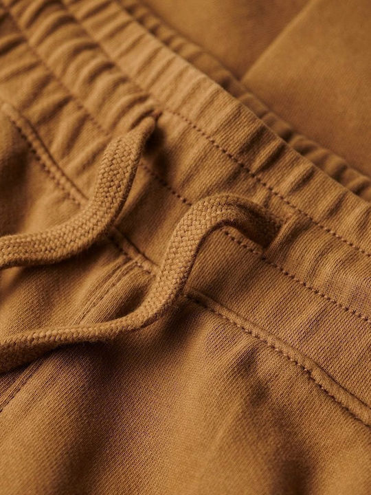 D2 Ovin Cargo Sweatpants with Elastic Brown