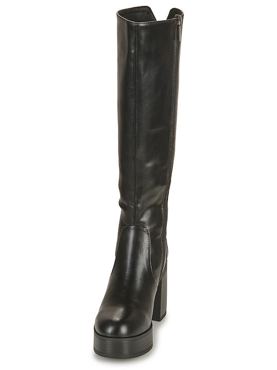 Damenstiefel mit hohem Absatz Schwarz