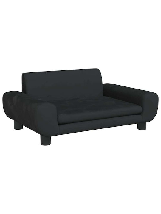 vidaXL Sofa Dog Bed Black 70x45cm.