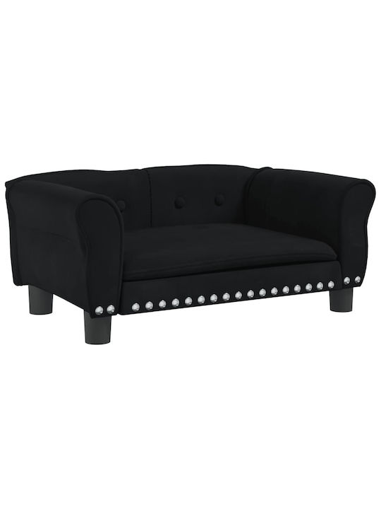 vidaXL Sofa Hundebett Schwarzer 70x45cm.