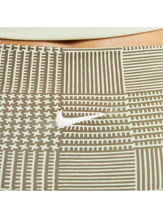 Dri-Fit Yoga Γυναικείο Cropped Κολάν Πράσινο