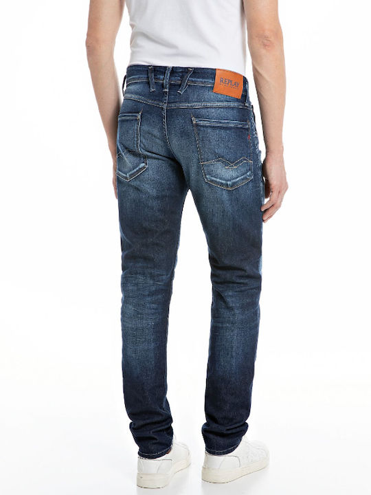 Replay Herren Jeanshose in Slim Fit Blau