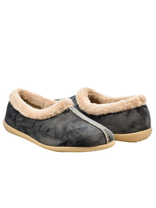 Yfantidis Closed-Toe Women's Slippers Gray