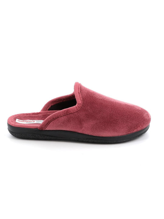 Adam's Shoes Papuci de casă pentru femei de iarnă în Burgundy culoare