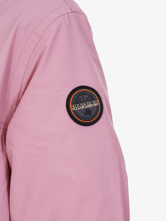 Rainforest Women's Short Puffer Jacket for Winter Pink