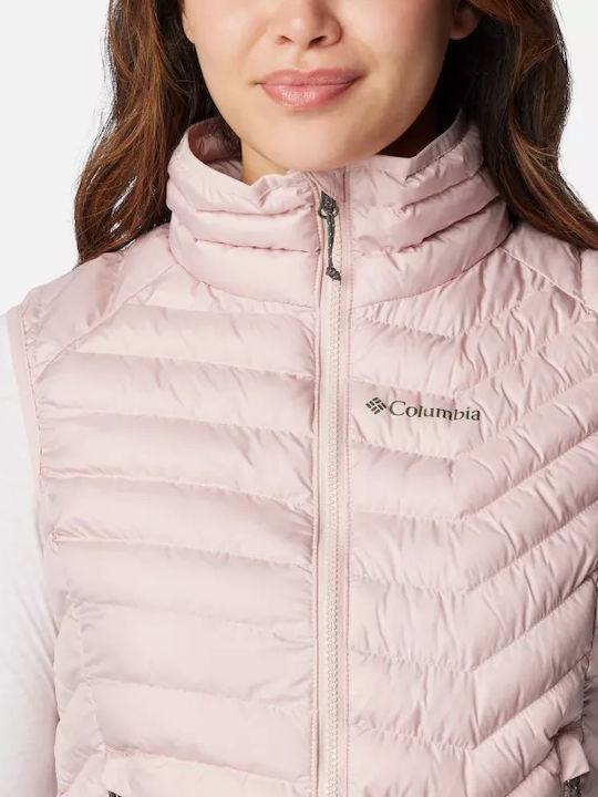 Columbia Lite Kurz Damen Ärmellos Puffer Jacke Rosa