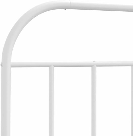 vidaXL Metallic White Bed Headboard 187x100cm