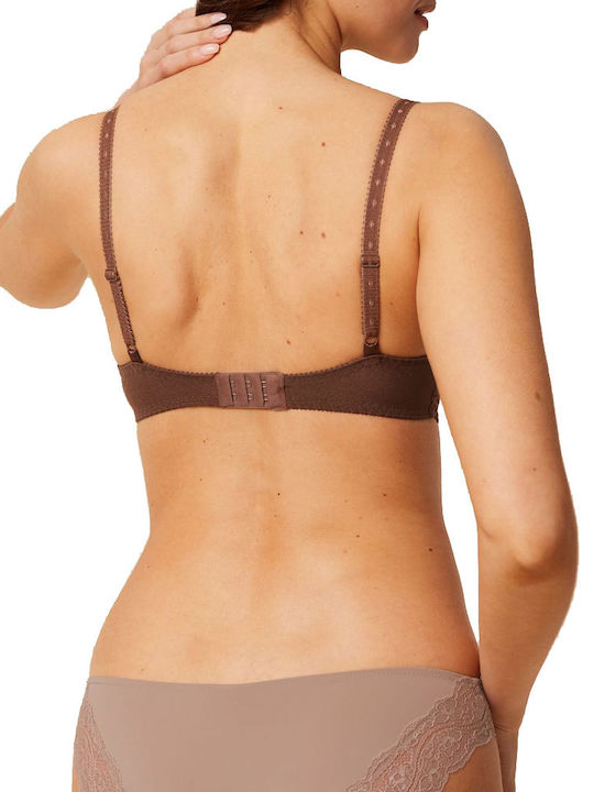 Amourette 300 W X Balconette Balconette Bra without Padding Underwire Brown