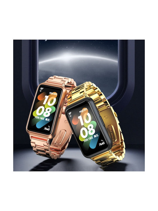 Mijobs Strap Stainless Steel Black (Huawei Band 7)