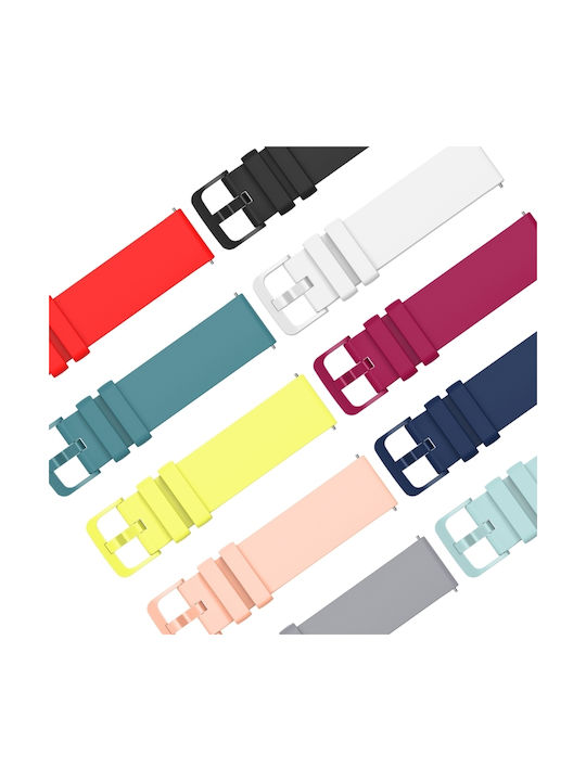 2 Λουράκι Σιλικόνης Λευκό (Amazfit Stratos 2s/3)