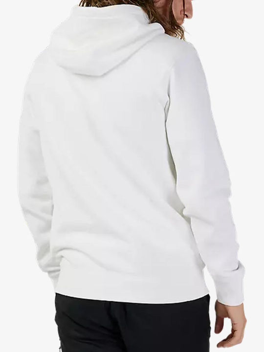 Fox Men's Sweatshirt with Hood White