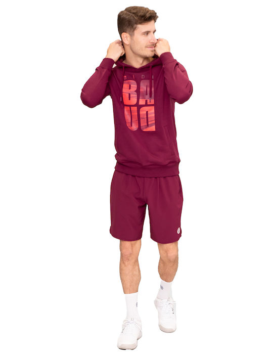 Sweatshirt with Hood Burgundy