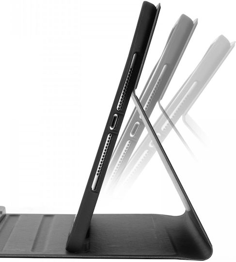 Buddi Zuna Flip Cover με Πληκτρολόγιο στα Αγγλικά US Μαύρη (iPad 2017/2018 9.7")